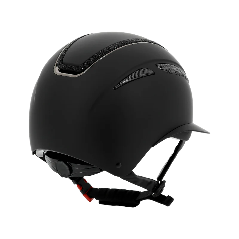 Equithème -Casque d'équitation Agris Noir lamé