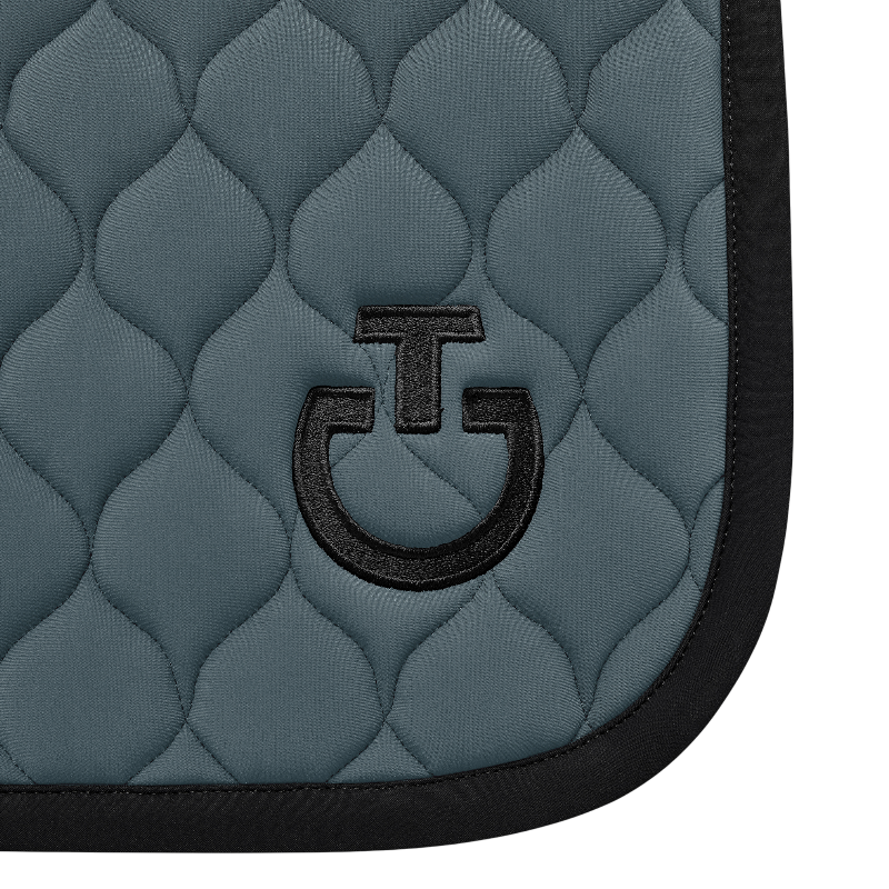 Cavalleria Toscana - Tapis de selle Circular Quilted Jersey gris anthracite