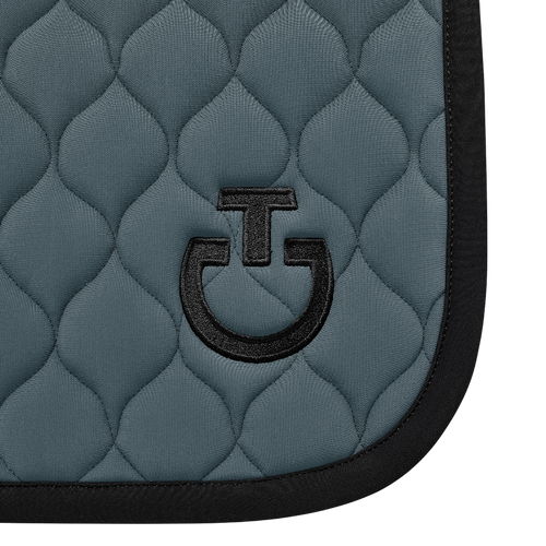 Cavalleria Toscana - Tapis de selle Circular Quilted Jersey gris anthracite