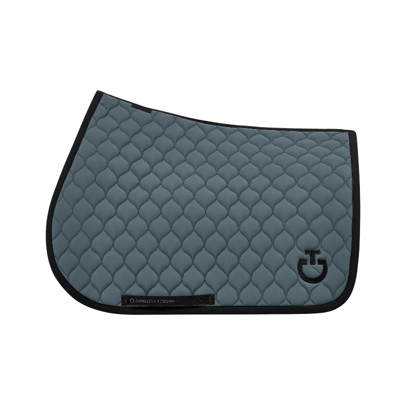 Cavalleria Toscana - Tapis de selle Circular Quilted Jersey gris anthracite