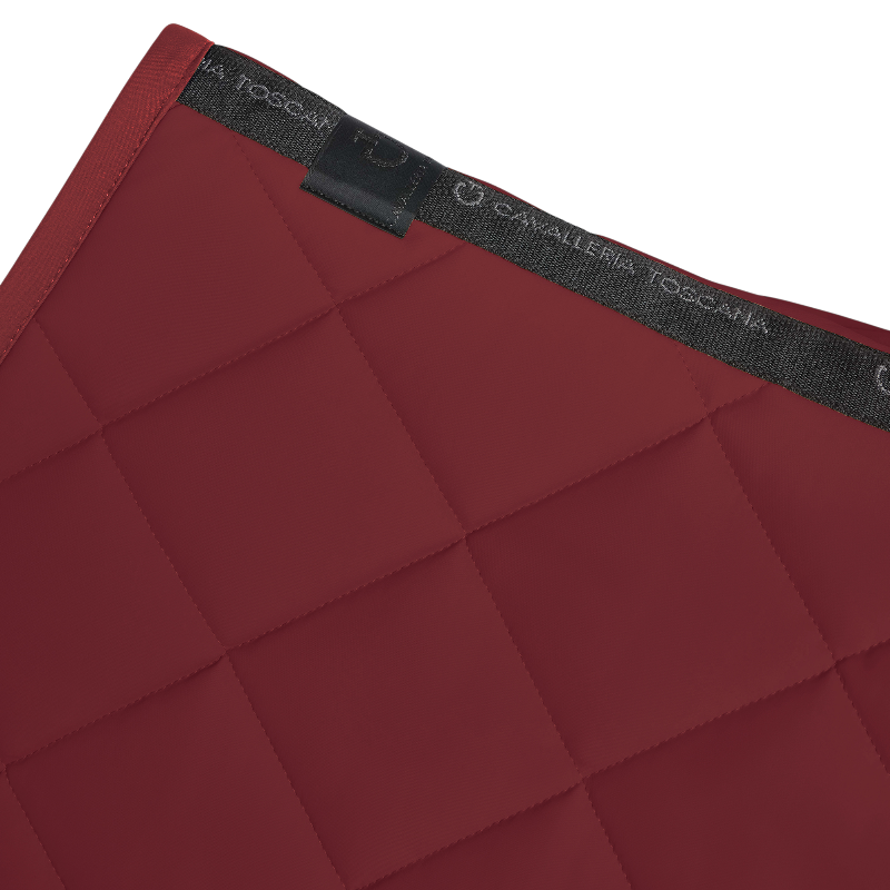 Cavalleria Toscana - Tapis de selle Diamond Quilted Jersey bordeaux