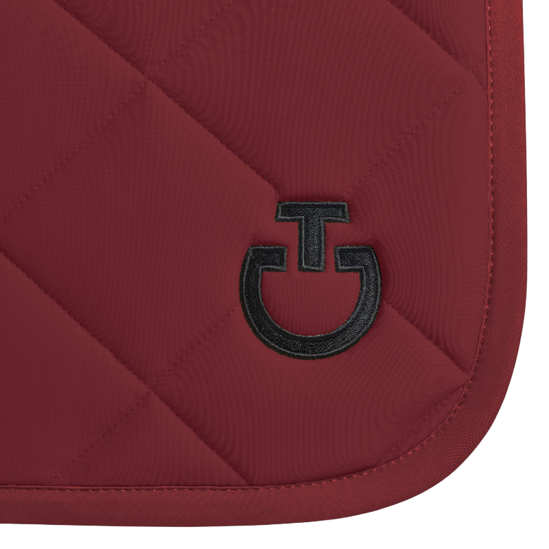 Cavalleria Toscana - Tapis de selle Diamond Quilted Jersey bordeaux