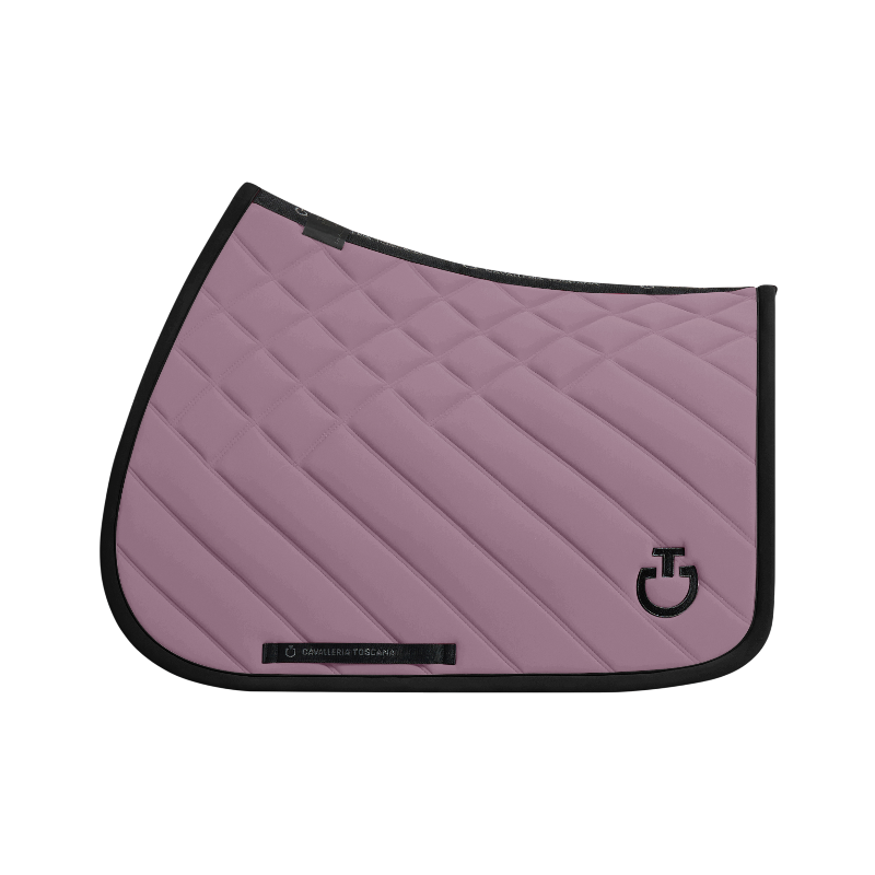 Cavalleria Toscana - Tapis de selle Diamonds and Lines lilas