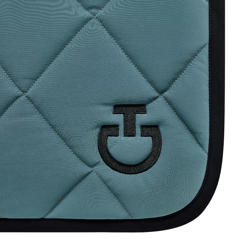Cavalleria Toscana - Tapis de selle Diamond Quilted Jersey peacook green