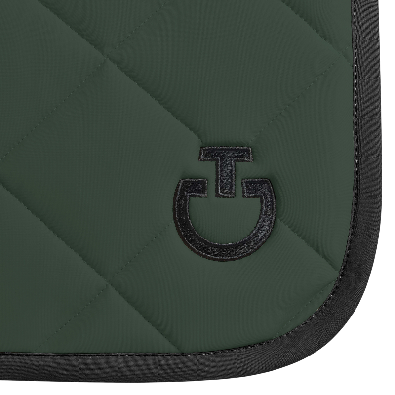 Cavalleria Toscana - Tapis de selle Diamond Quilted Jersey jungle green