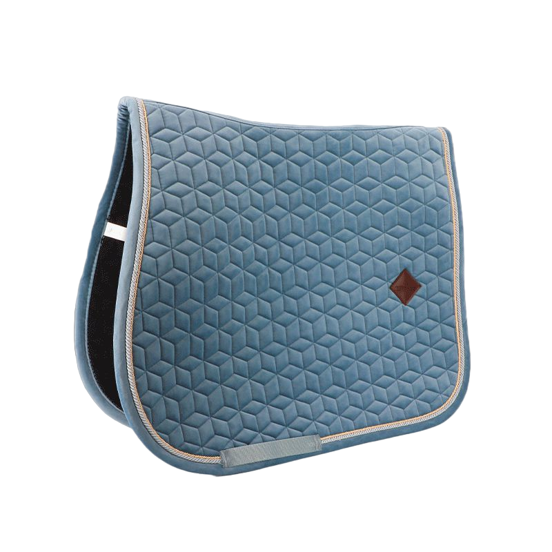 Kentucky Horsewear - Tapis de selle Velvet Jumping Bleu Ciel