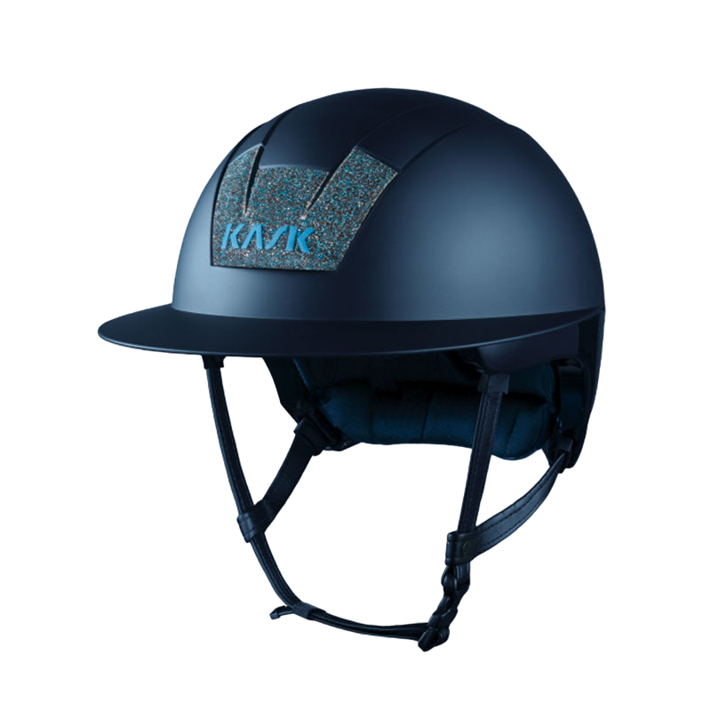 Kask - Casque d'équitation Kooki Lady Crystals Carpet marine matt