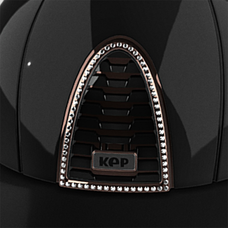KEP - Casque Cromo 2.0 shine noir polo diamond crystal Swarovski