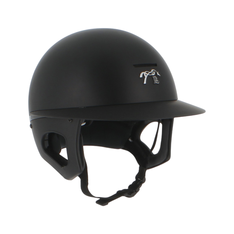 Pénélope - Casque d'équitation visière polo noir mat Pénélope X Freejump