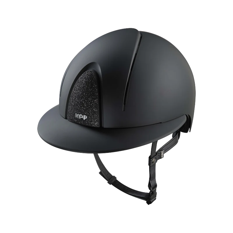 KEP - Casque d'équitation Smart Nova Textile Star black visière polo
