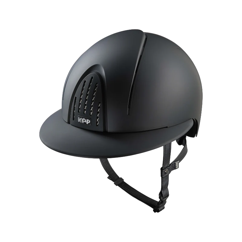 KEP - Casque d'équitation Smart Nova Textile black visière polo