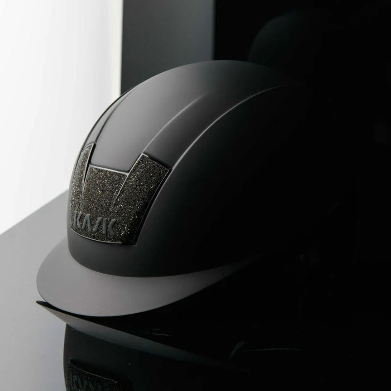 Kask - Casque d'équitation Kooki Lady Crystals Carpet noir matt