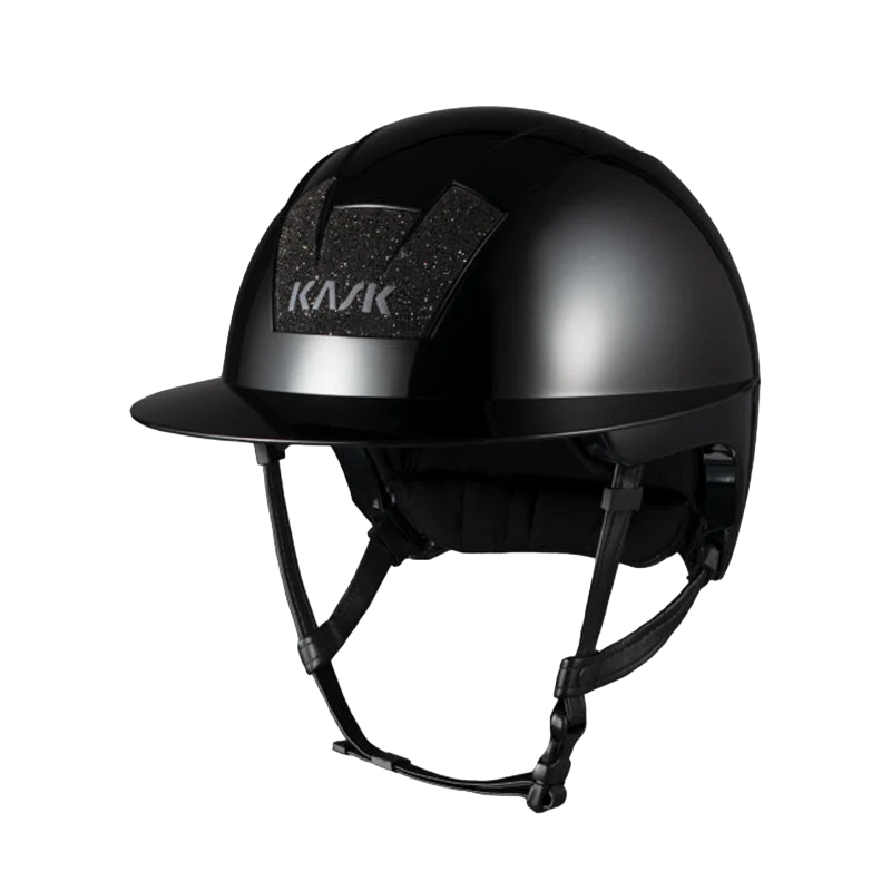 Kask - Casque d'équitation Kooki Lady Crystals Carpet noir matt